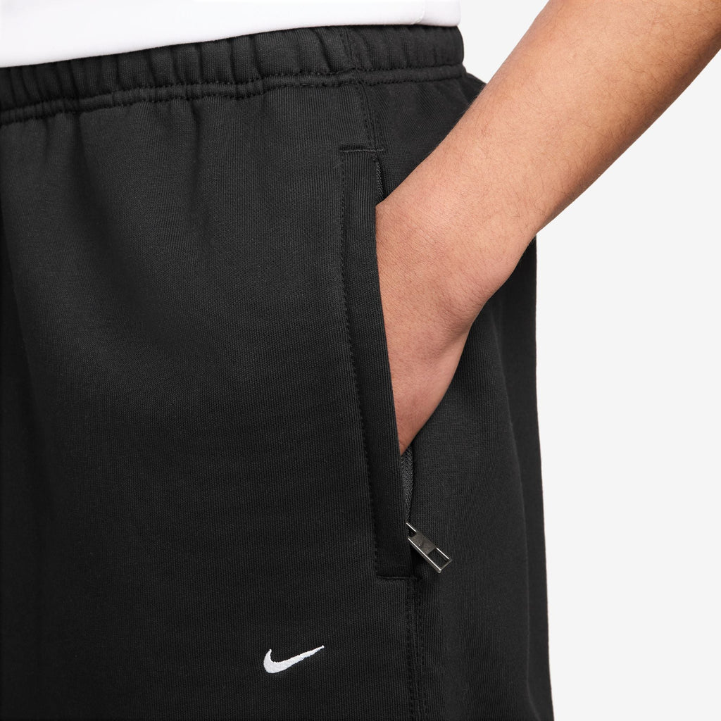 Nike Mens Solo Swoosh Open Hem Sweatpants - Black