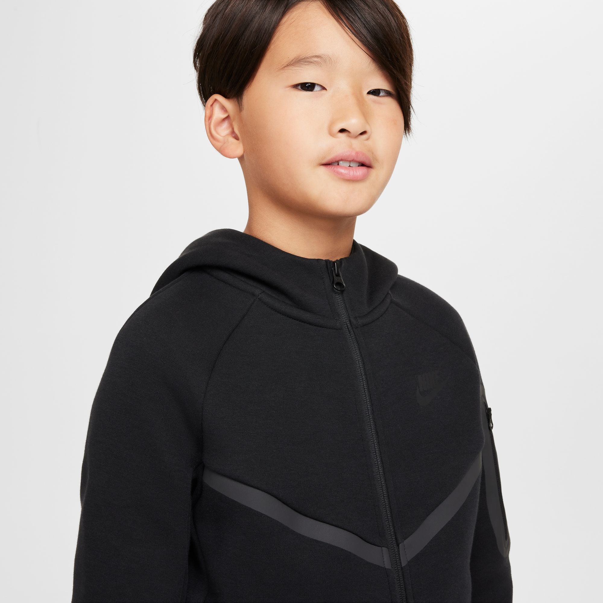 Nike Big Kids Tech Fleece Hoodie - Black