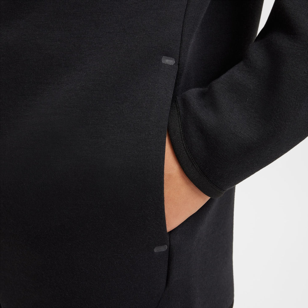 Nike Big Kids Tech Fleece Hoodie - Black