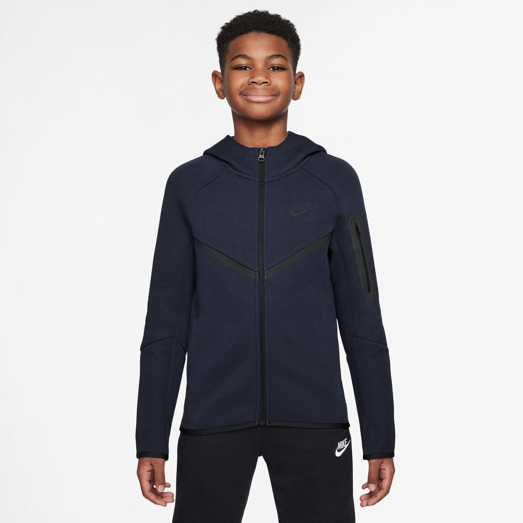 Nike Big Kids Sportswear Tech Fleece Hoodie - Obsidian
