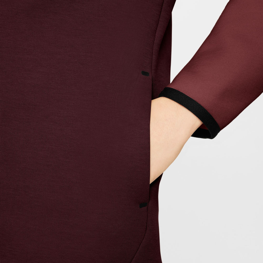 Nike Big Kids Sportswear Tech Fleece Hoodie - Burgundy Crush
