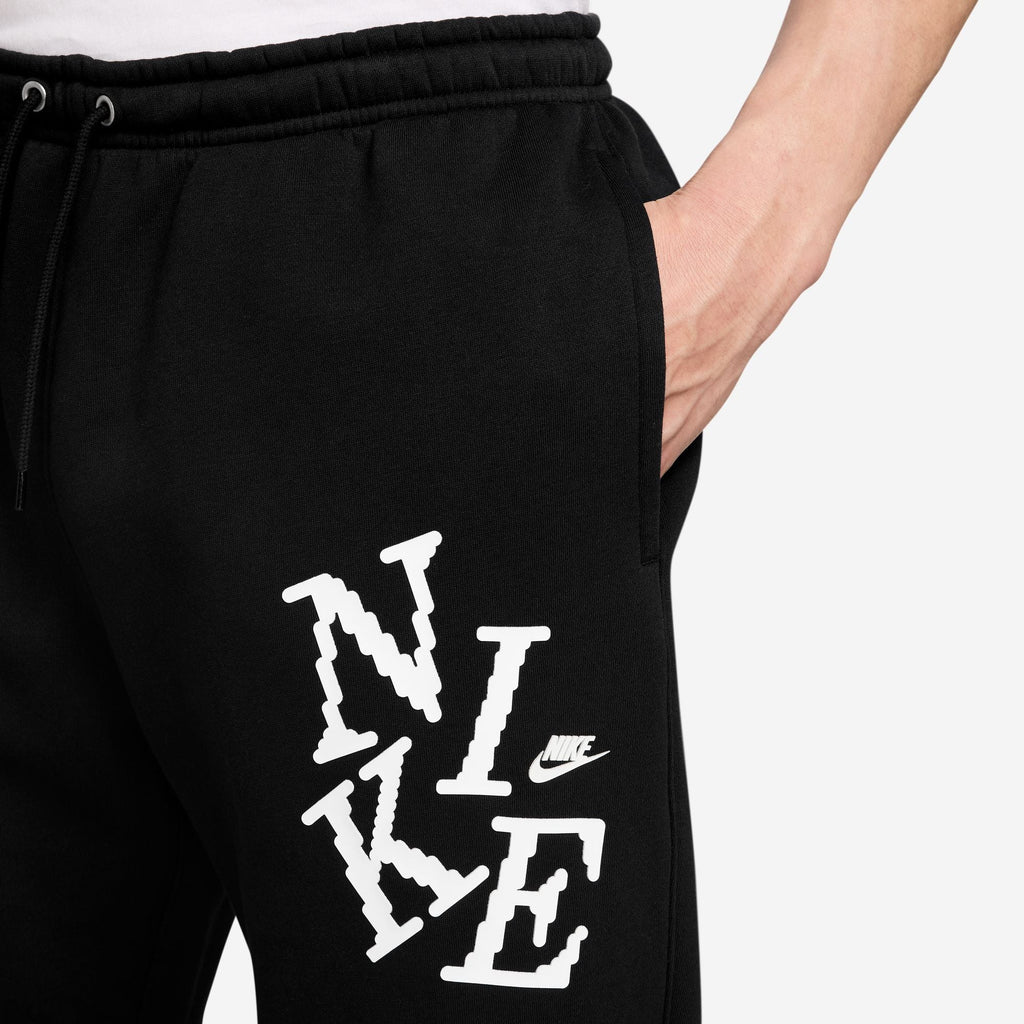 Nike Mens Cuffed Fleece Joggers - Black