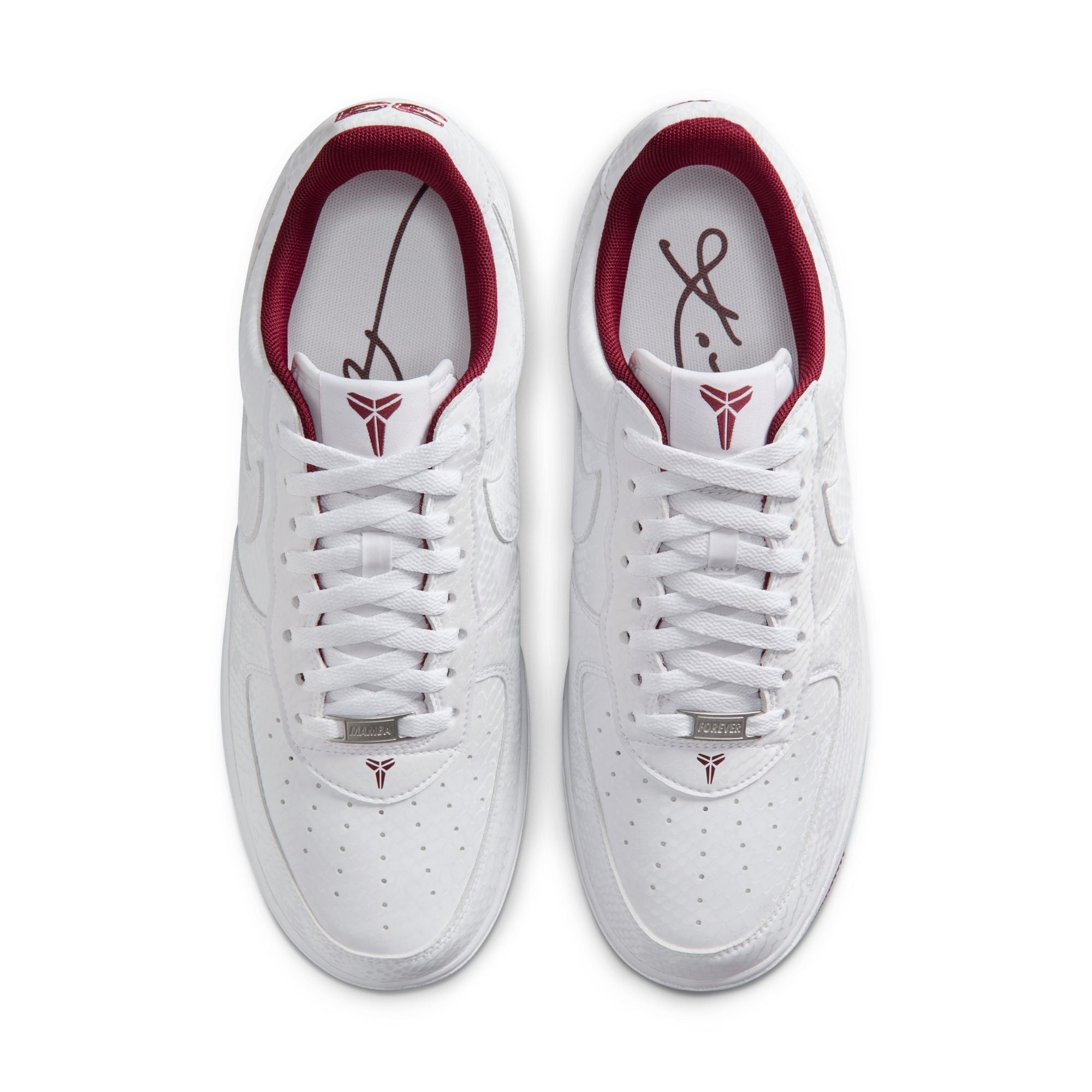 Nike Mens Kobe Air Force 1 Low - White/Team Red