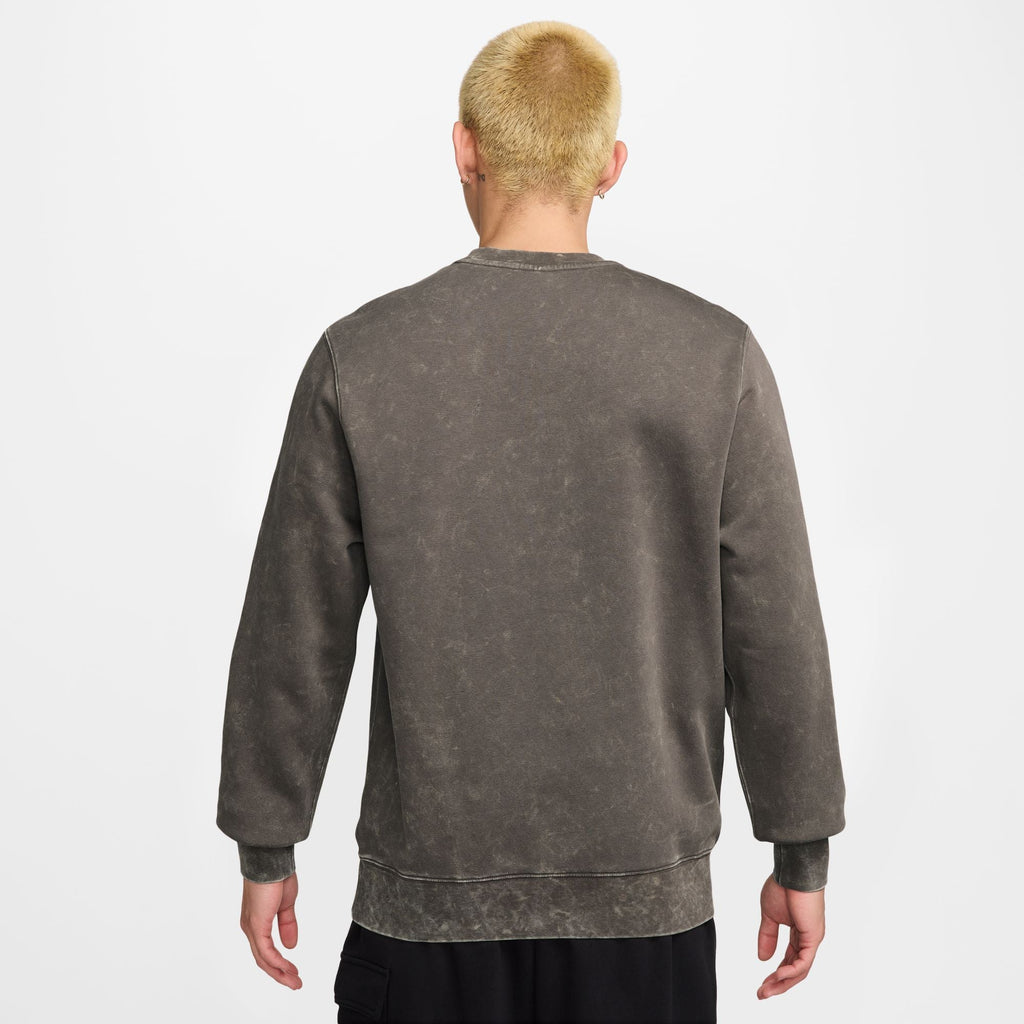 Nike Mens Sportswear Club Fleece Crewneck - Cave Stone