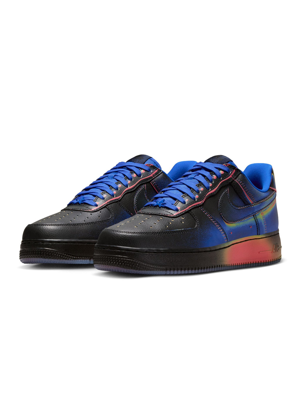 Nike Mens Air Force 1 Low Retro - Black/Racer Blue