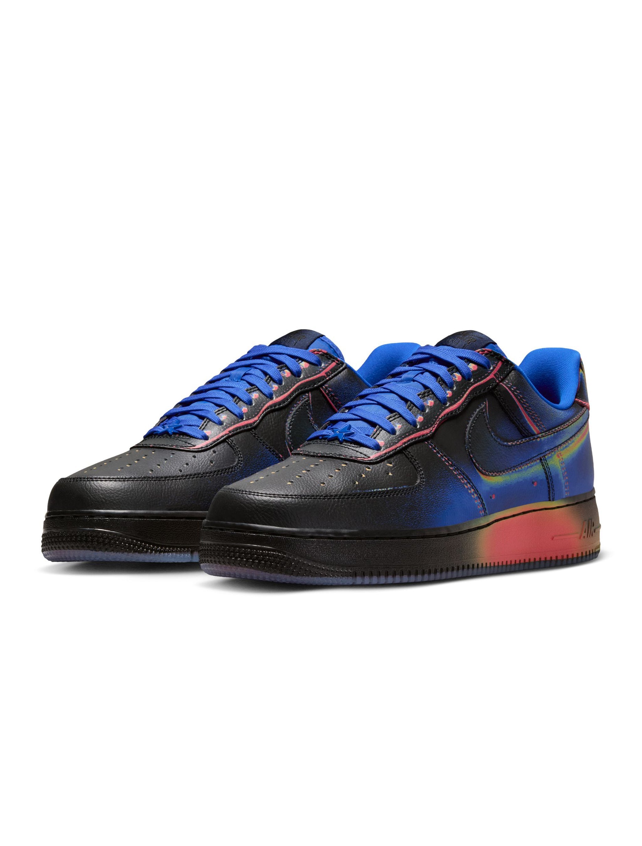 Nike Mens Air Force 1 Low Retro - Black/Racer Blue