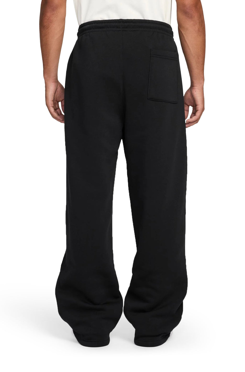 Air Jordan Mens Oversized Open-Hem Sweatpants -  Black
