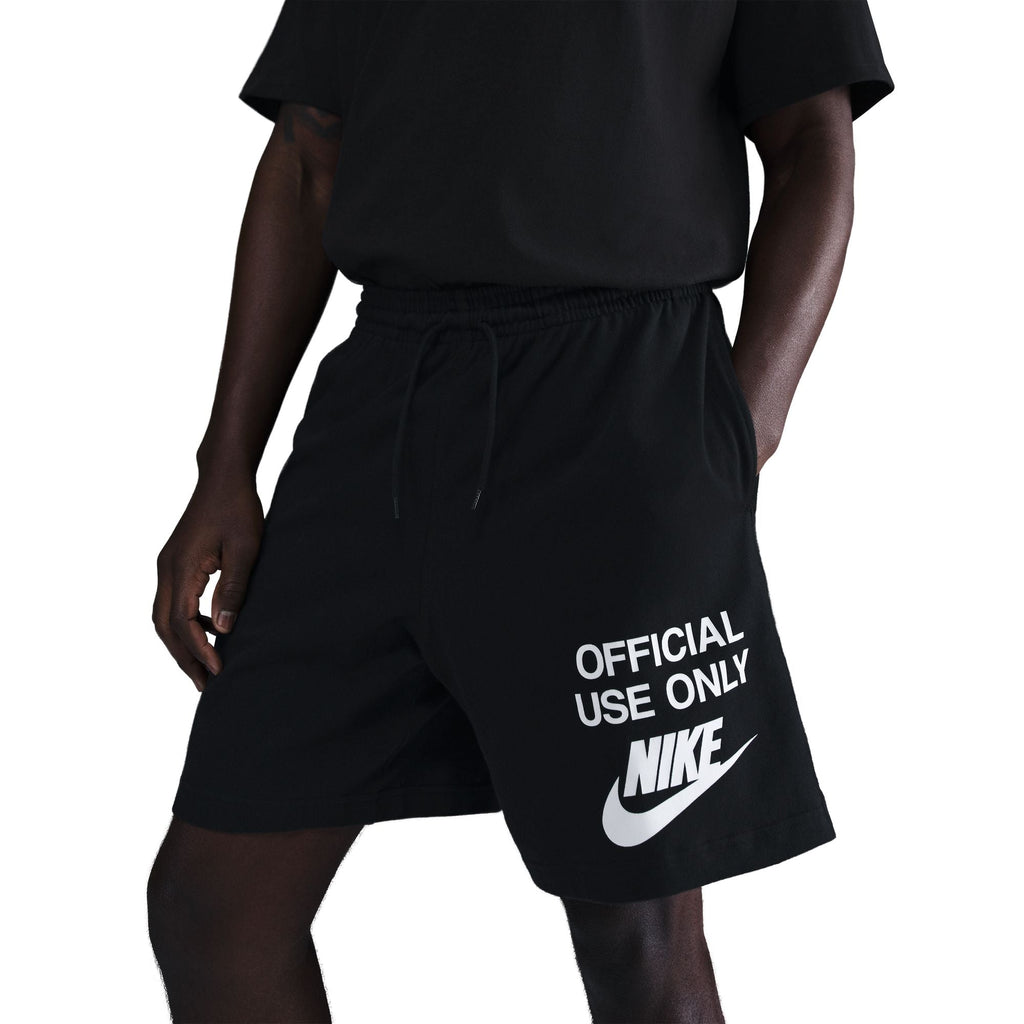 Nike Mens Club Knit Shorts - Black/White