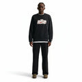 Nike Mens Sportswear Club French Terry Crewneck - Black/Sail