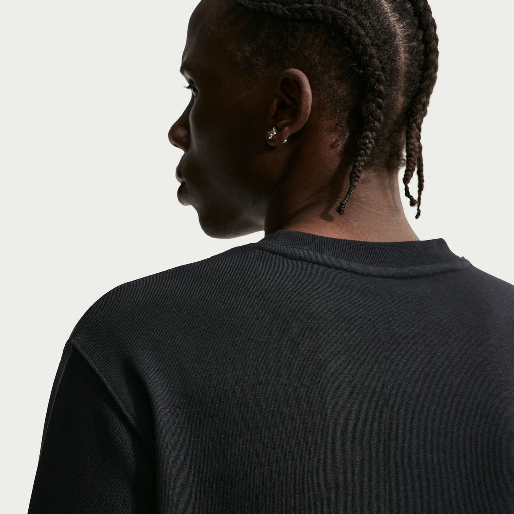 Nike Mens Sportswear Club French Terry Crewneck - Black/Sail