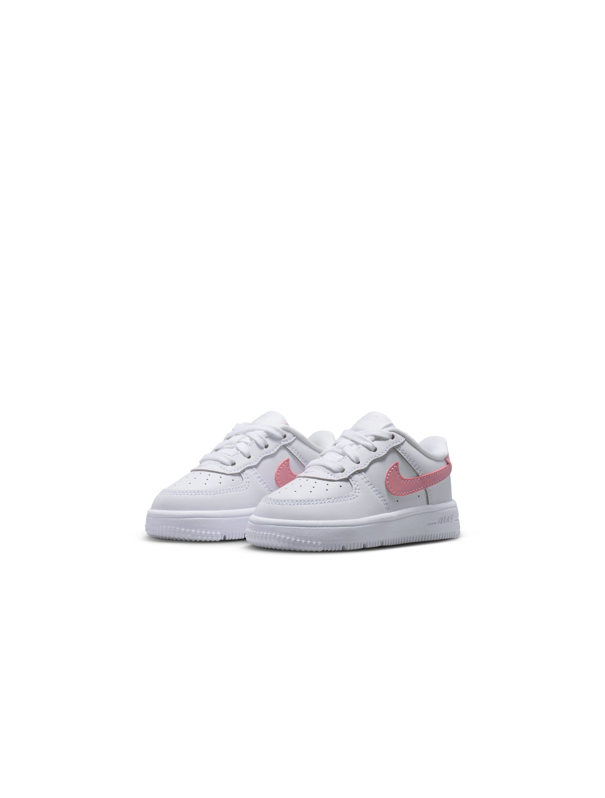 Nike (TD) Force 1 Low - White/Soft Pink