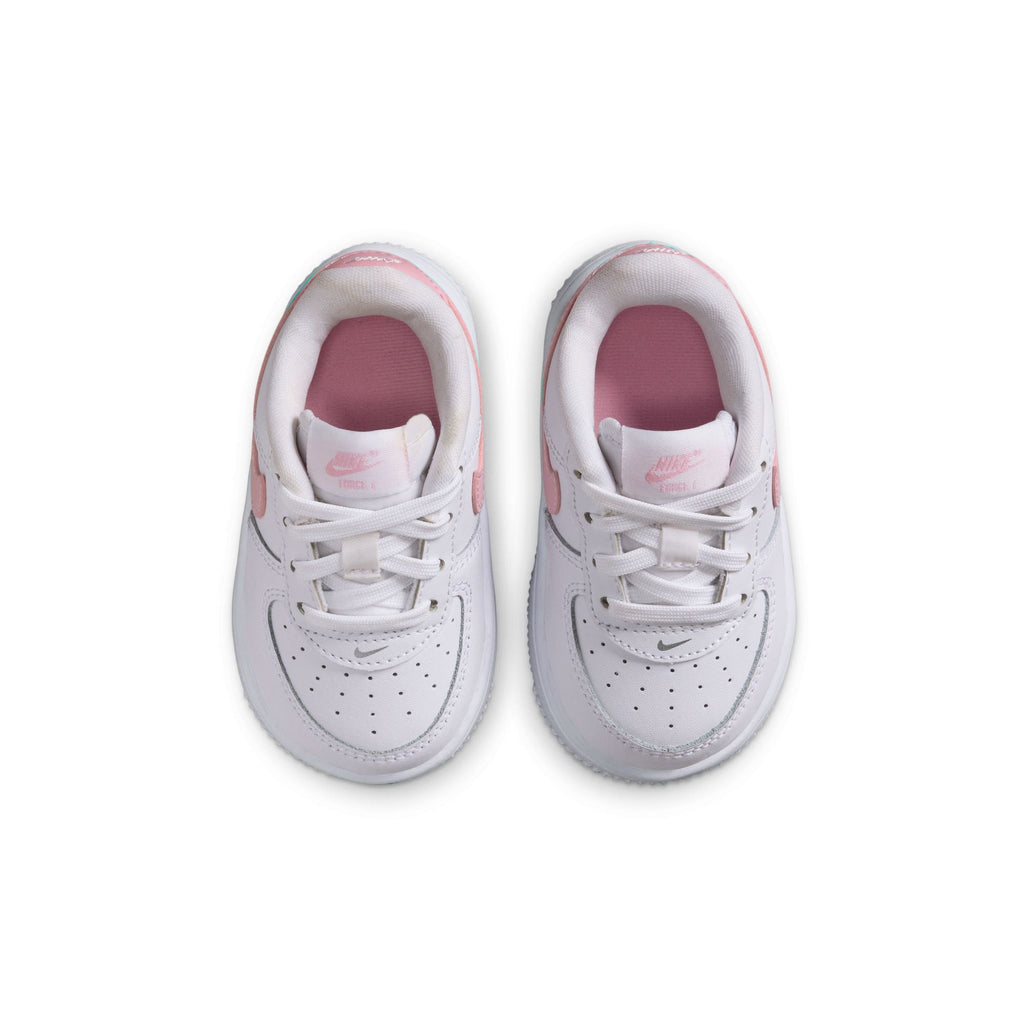 Nike (TD) Force 1 Low - White/Soft Pink
