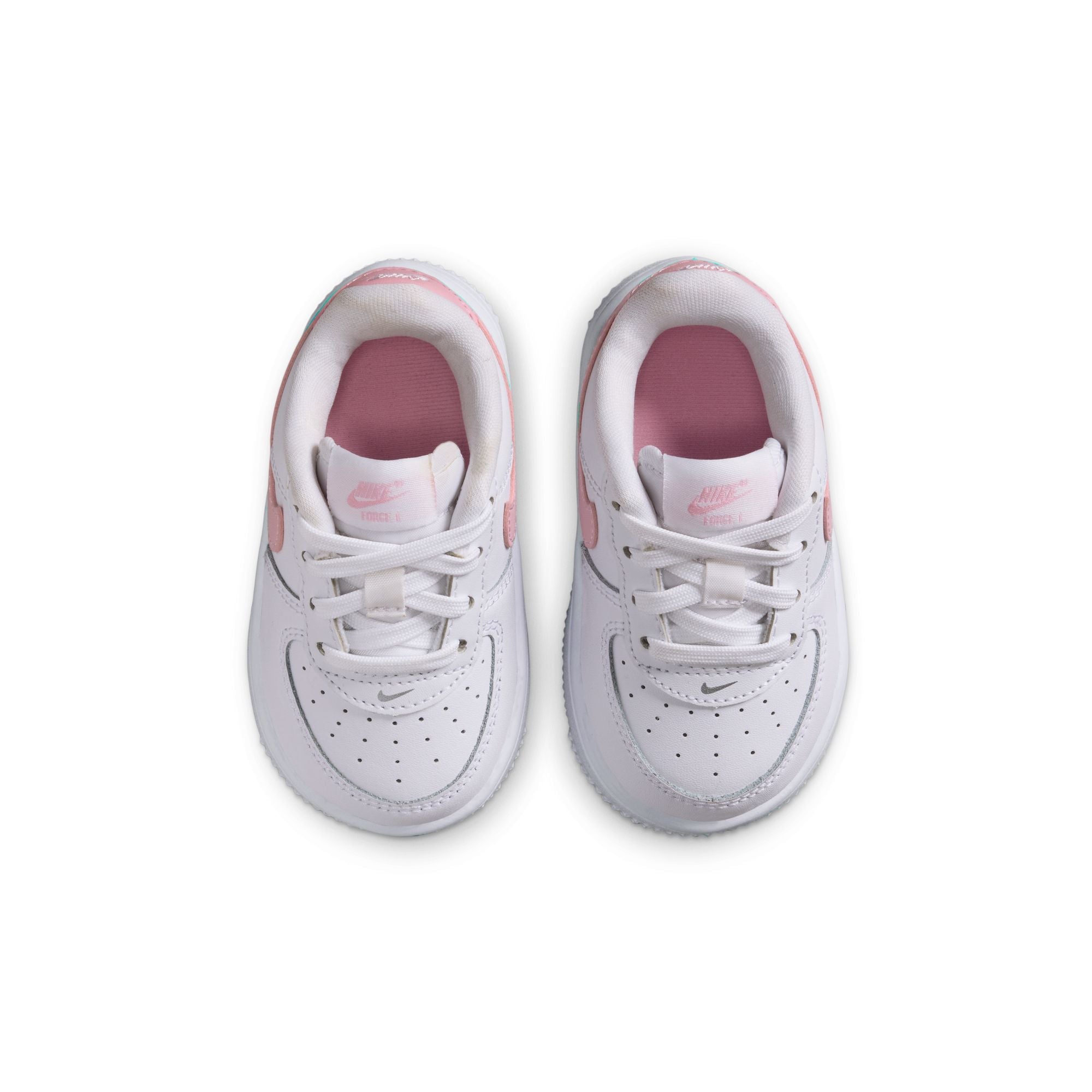 Nike (TD) Force 1 Low - White/Soft Pink