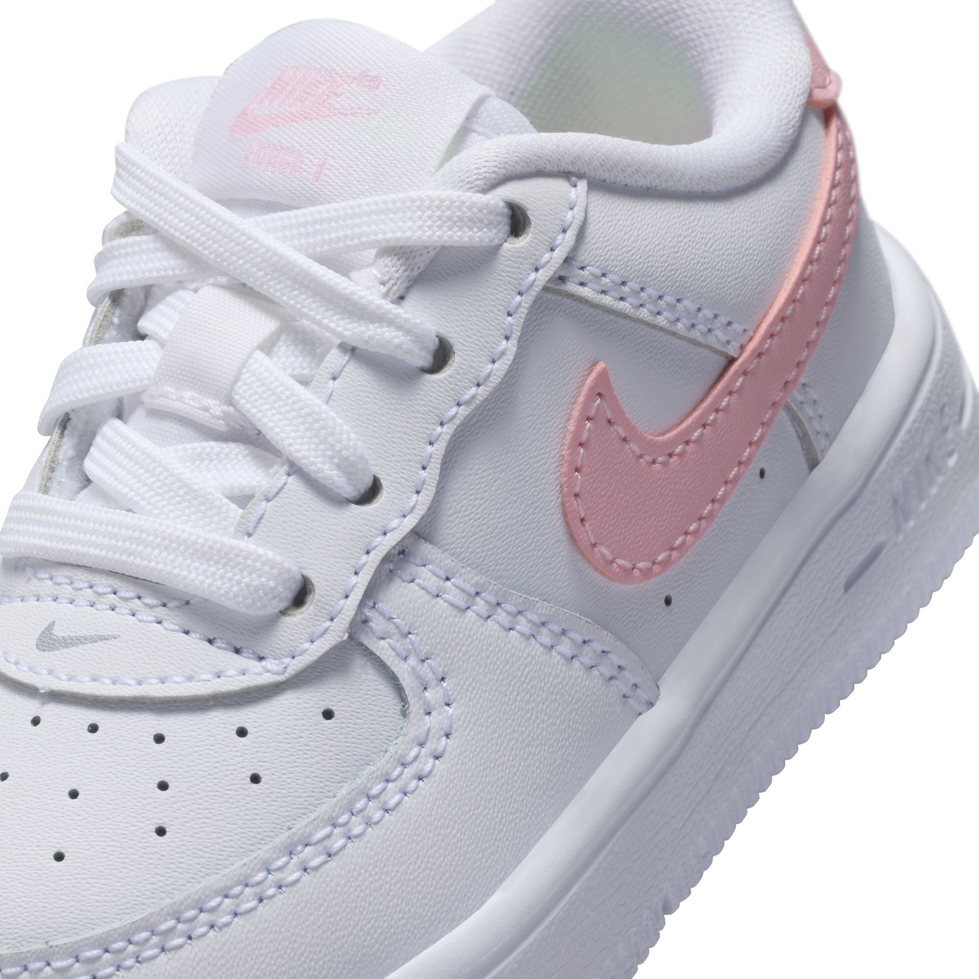 Nike (TD) Force 1 Low - White/Soft Pink