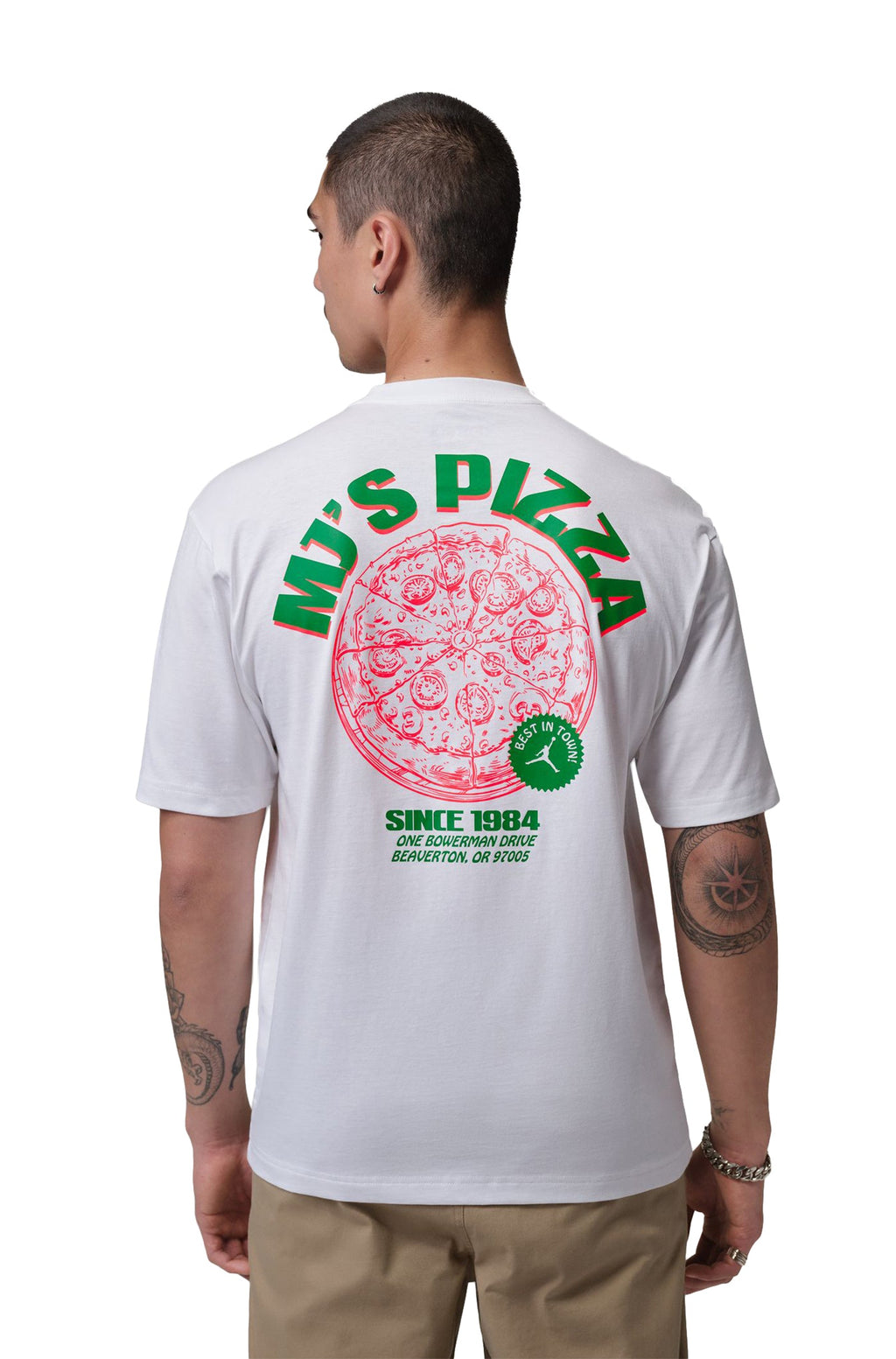 Air Jordan Mens Pizza Tee - White