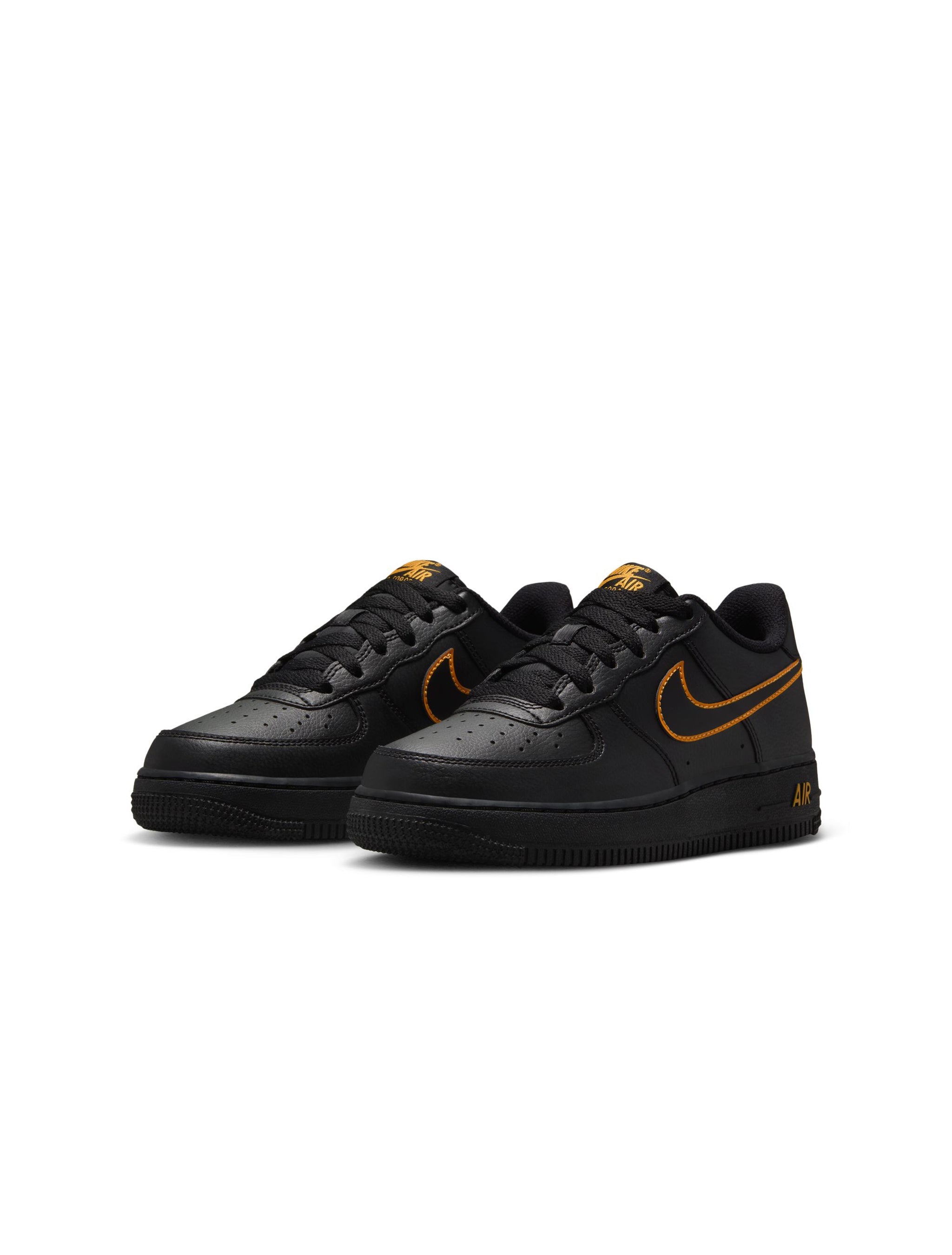 Nike Big Kids Air Force 1 - Black/Sundial