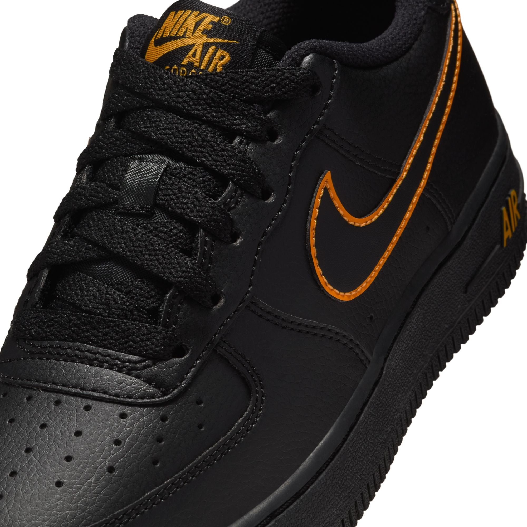 Nike Big Kids Air Force 1 - Black/Sundial