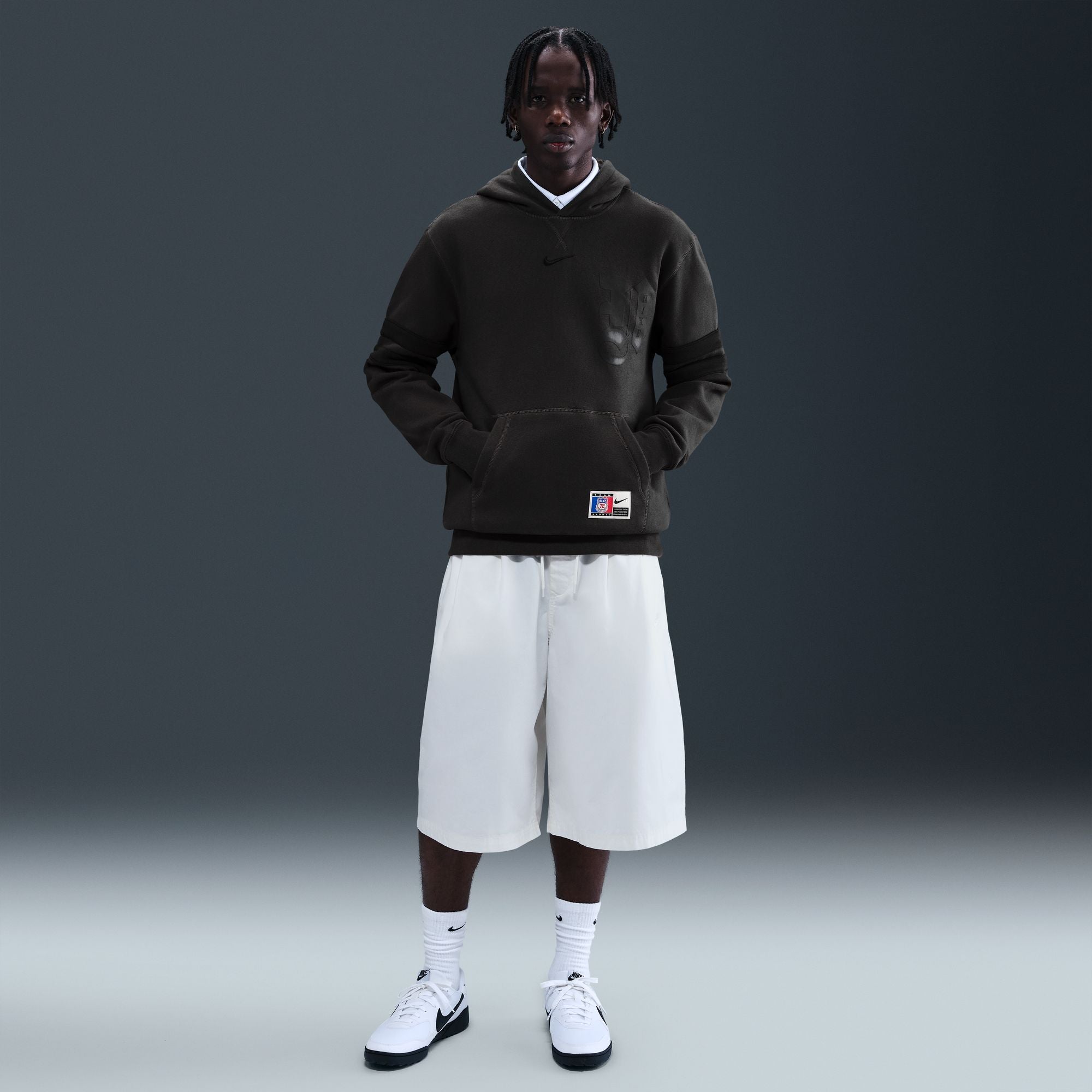 Nike Mens Nike Club Next Up Hoodie - Off Noir