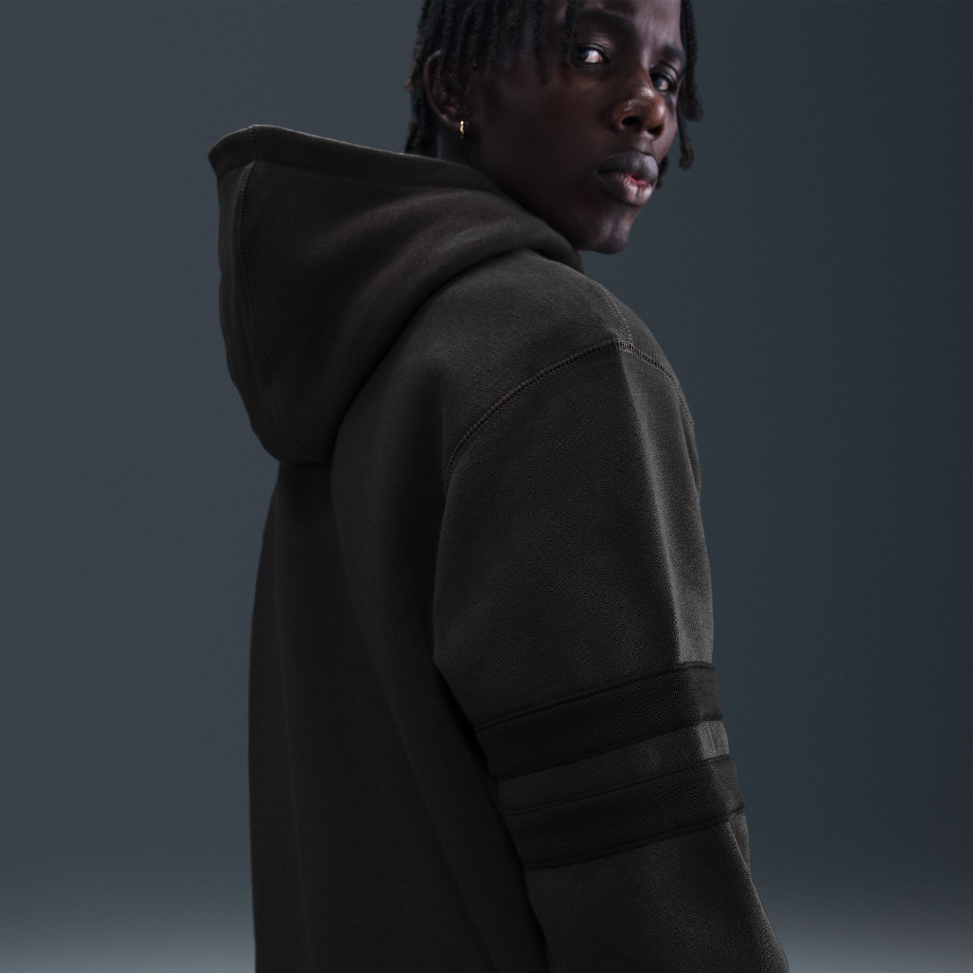 Nike Mens Nike Club Next Up Hoodie - Off Noir