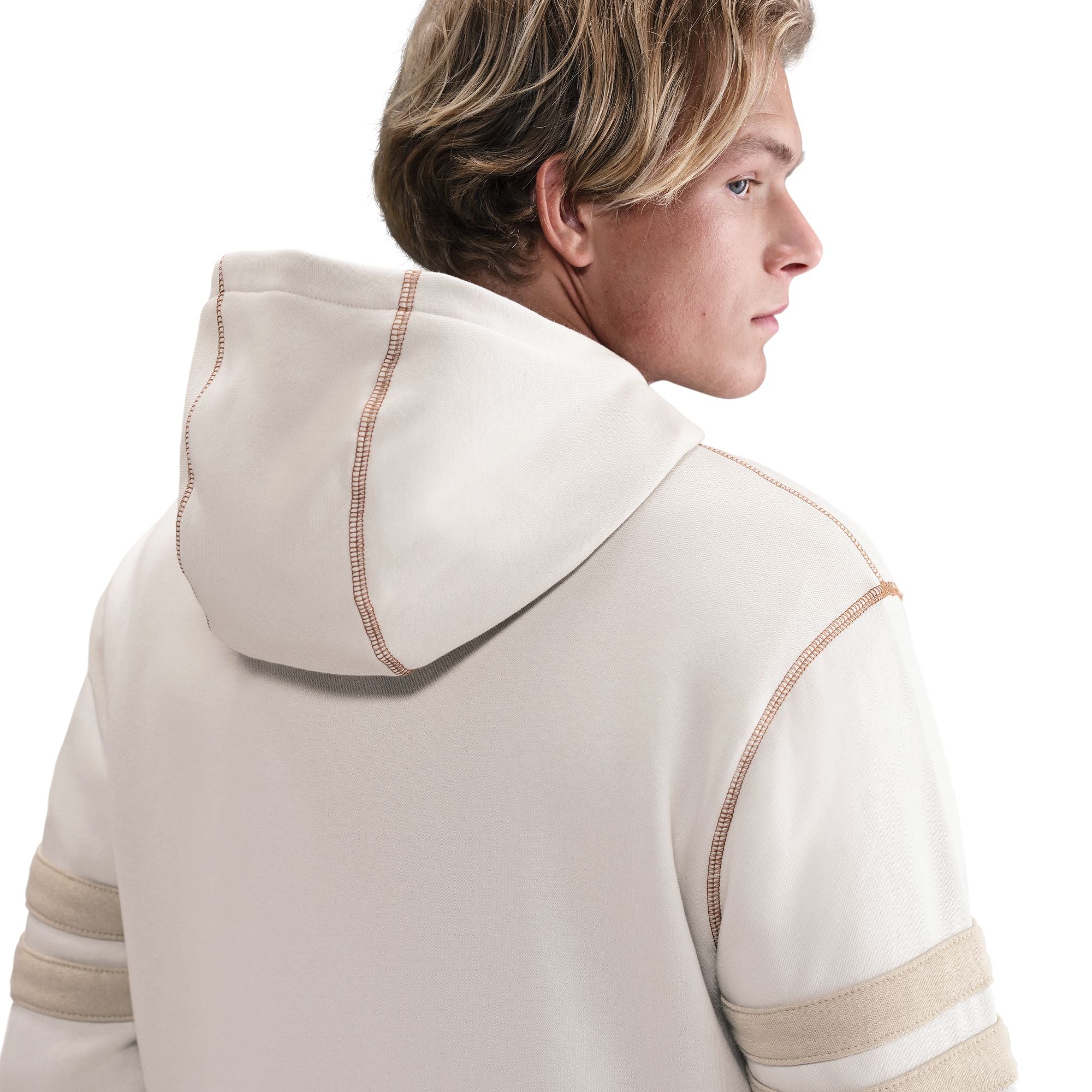 Nike Mens Nike Club Next Up Hoodie - Light Bone