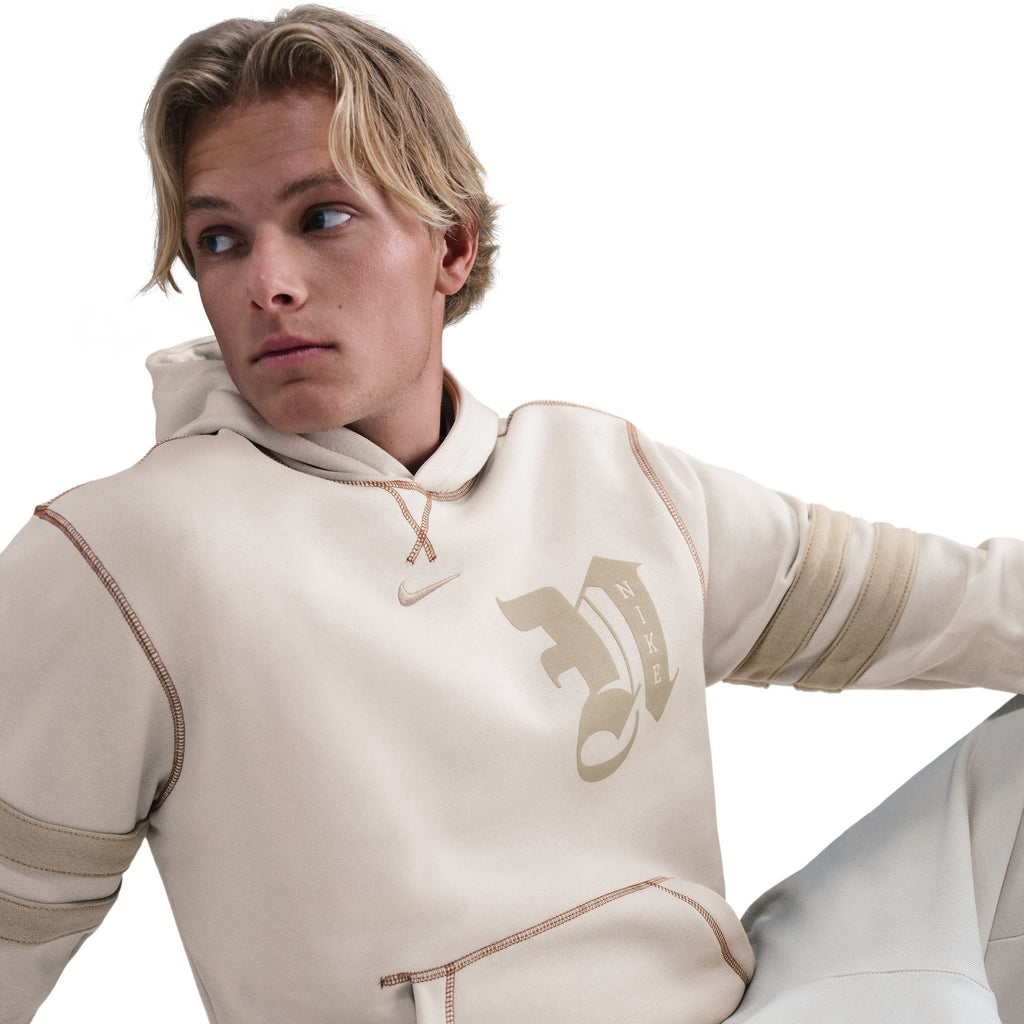 Nike Mens Nike Club Next Up Hoodie - Light Bone