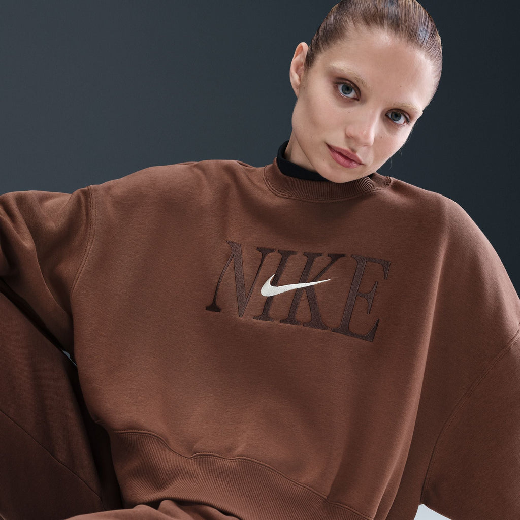 Nike Womens Sportswear Phoenix Fleece - Fauna Brown/Pale Ivory