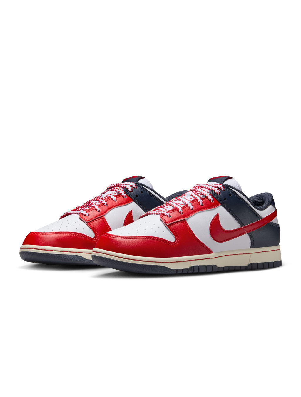 Nike Mens Dunk Low Retro  - White/University Red