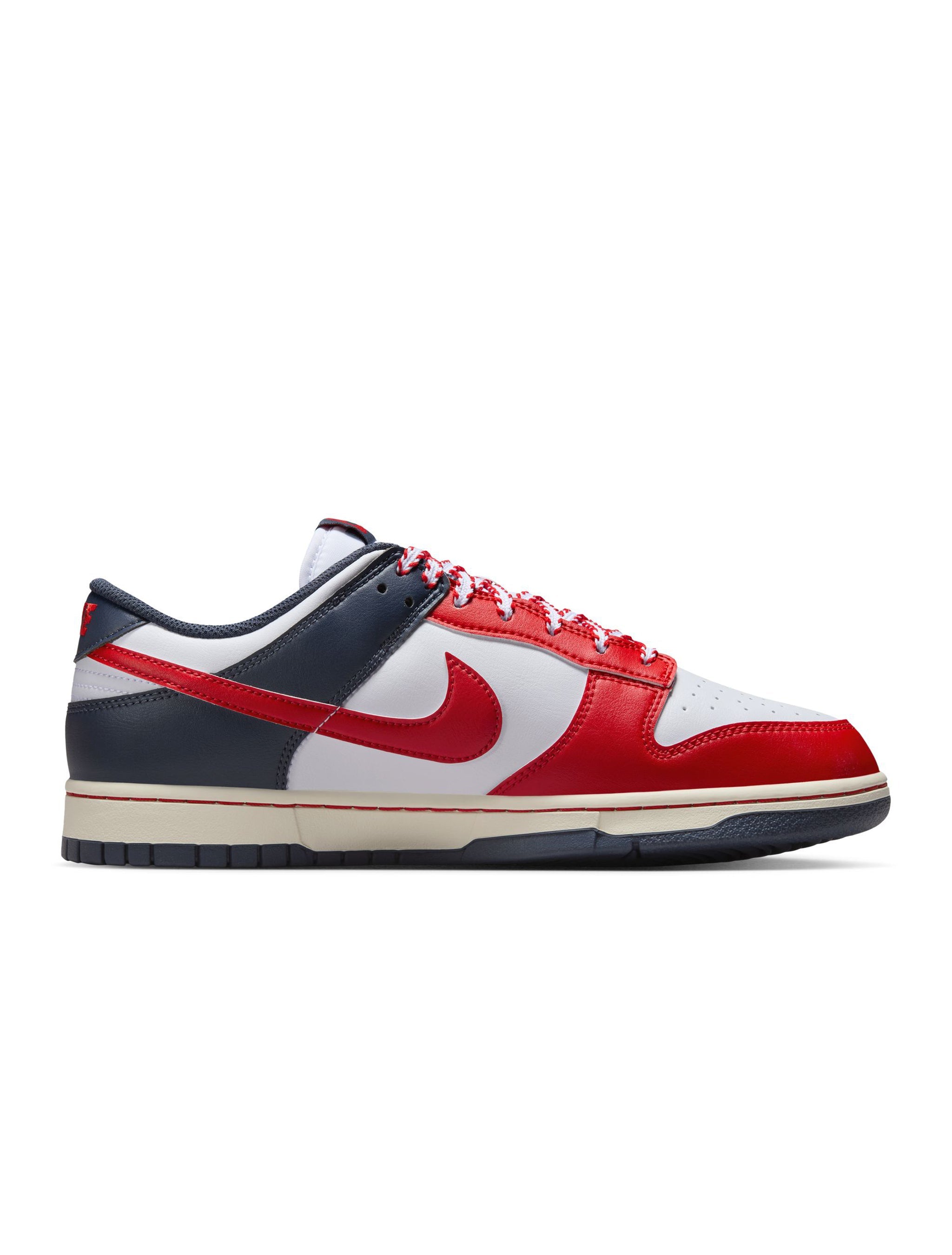 Nike Mens Dunk Low Retro  - White/University Red