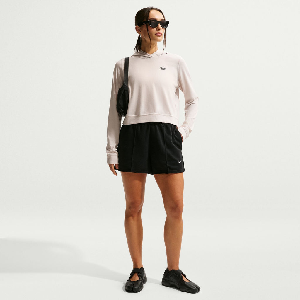 Nike Womens Sportswear Chill Knit Lightweight Hoodie - Light Orewood Brown