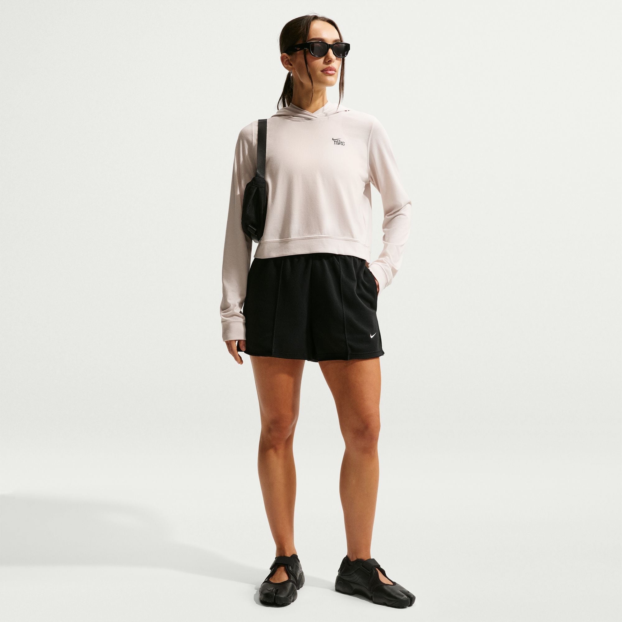 Nike Womens Sportswear Chill Knit Lightweight Hoodie - Light Orewood Brown