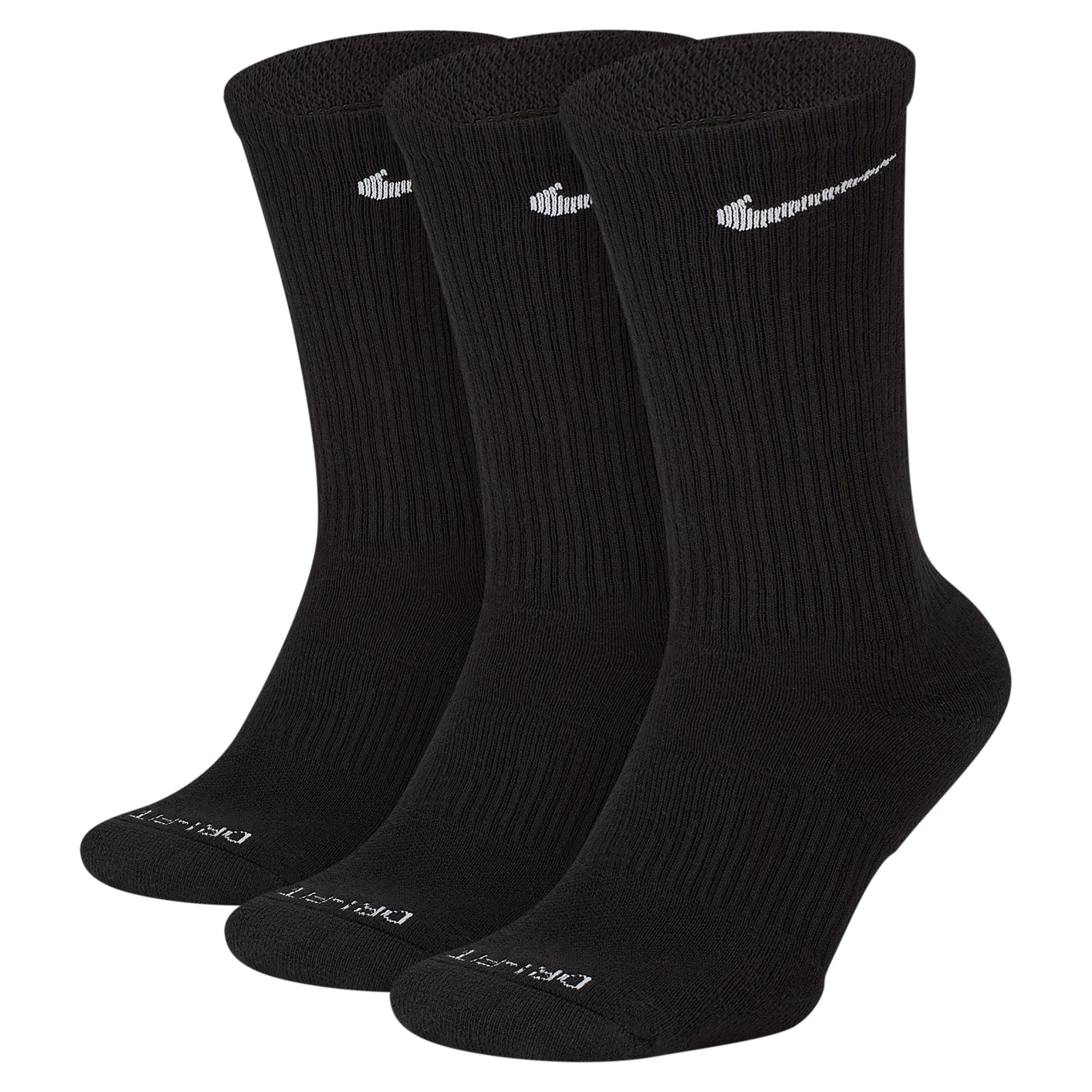 Nike 3-Pack Everyday Plus Cushioned Socks - Black