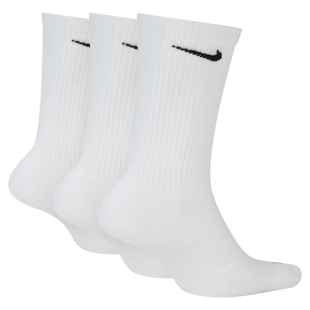 Nike Adult 3-Pack Everyday Plus Cushioned Socks - White