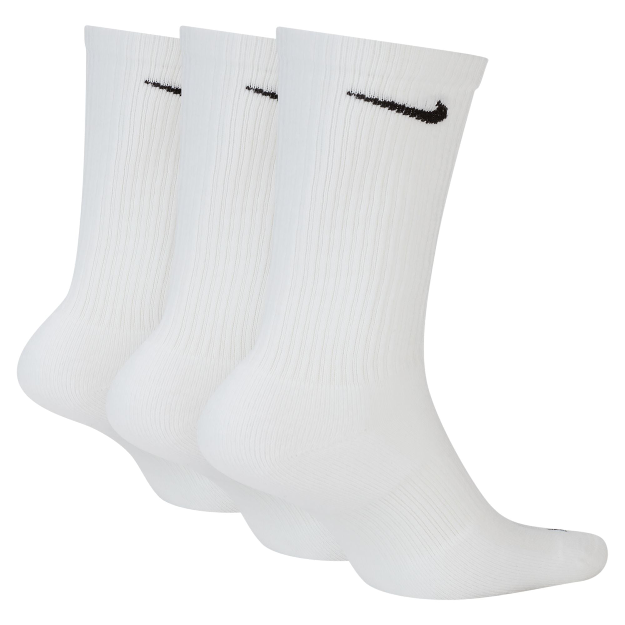 Nike Adult 3-Pack Everyday Plus Cushioned Socks - White