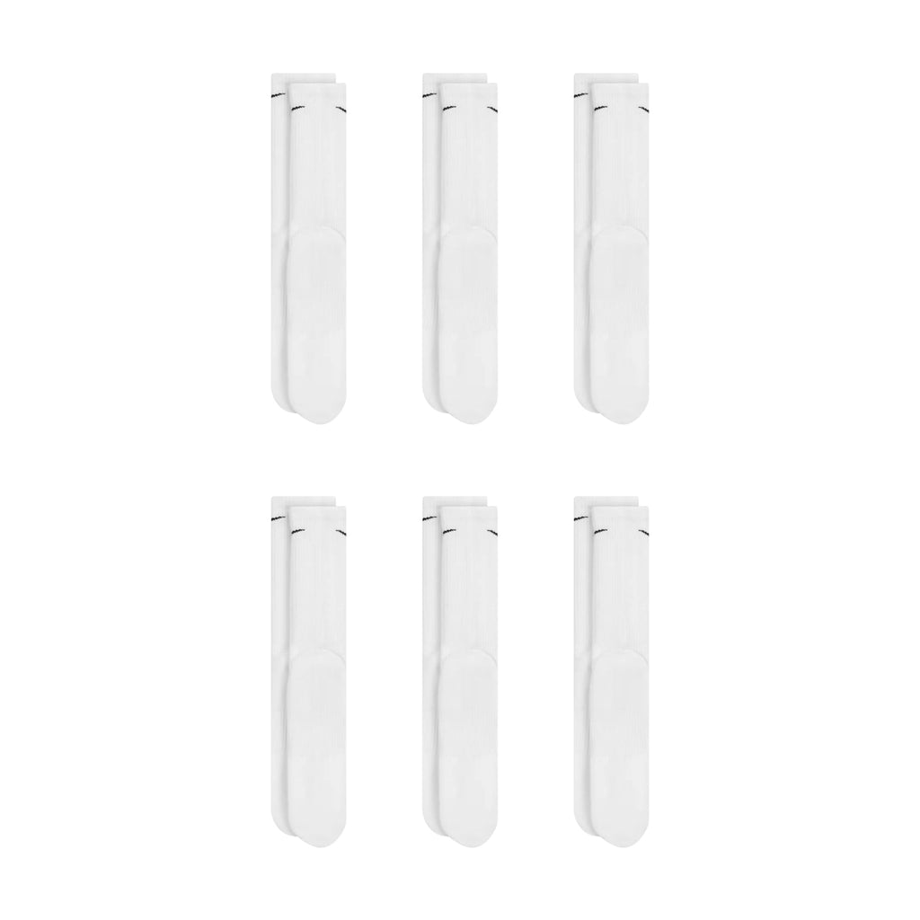 Nike Dri-Fit 6-Pack Cushioned Crew Socks - White