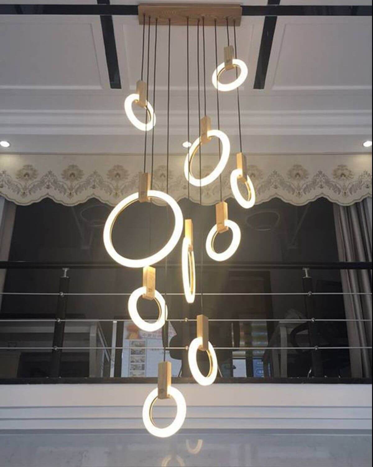 Acrylic Ring Chandelier