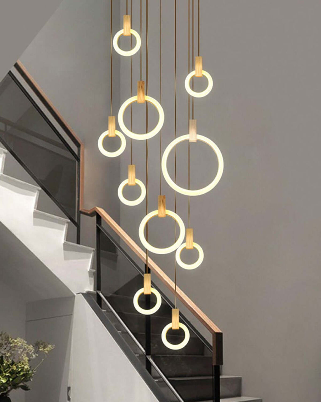 Acrylic Ring Chandelier