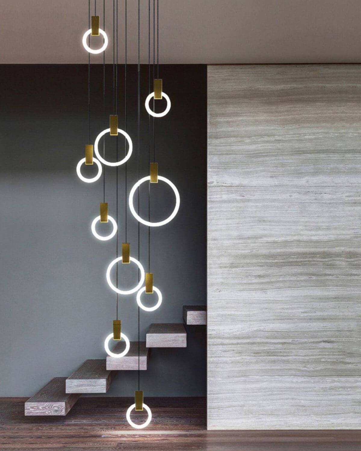 Acrylic Ring Chandelier