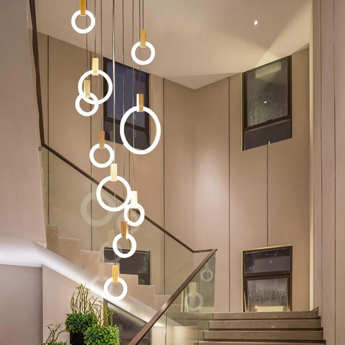 Acrylic Ring Chandelier