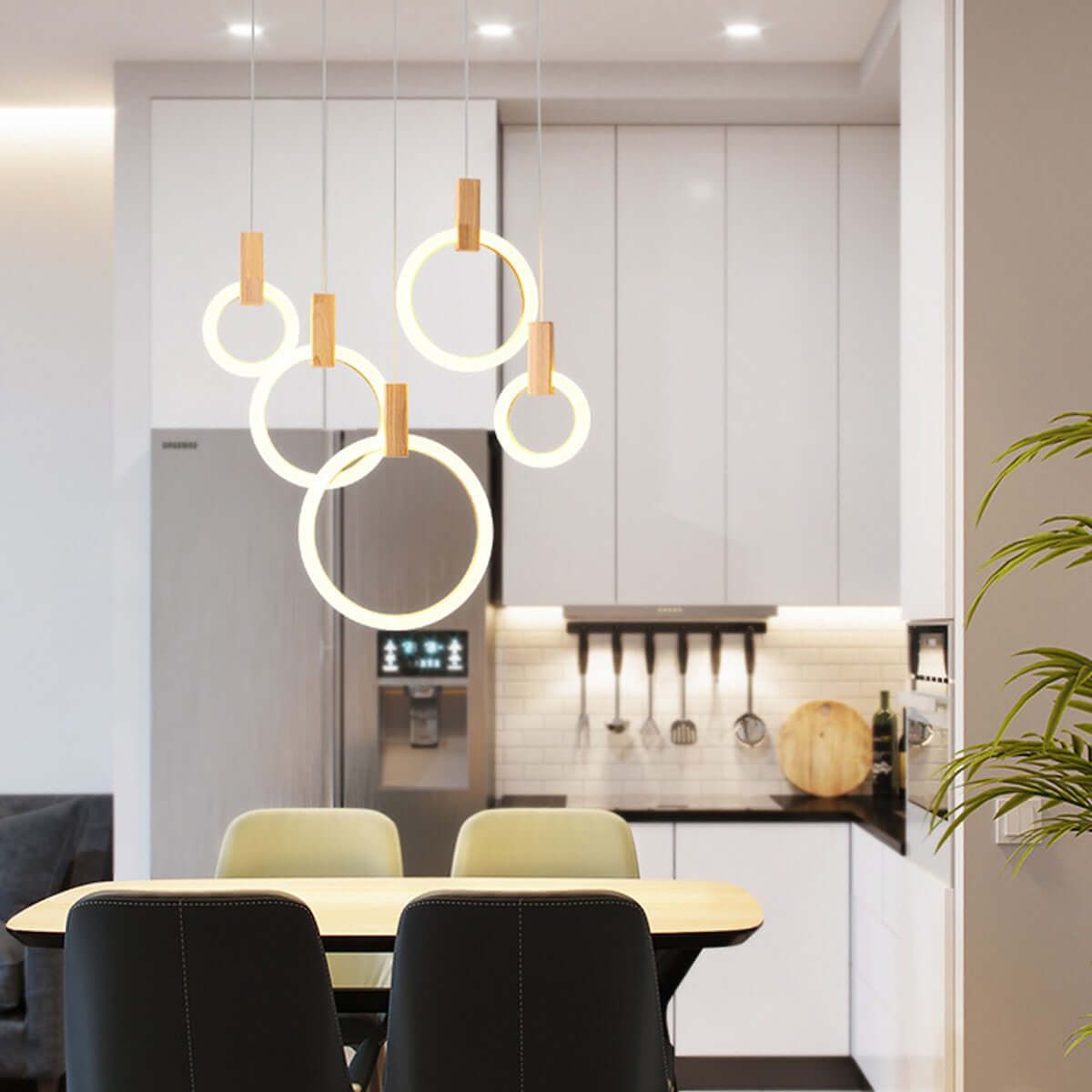 Acrylic Ring Chandelier
