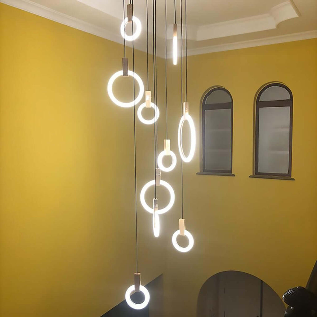Acrylic Ring Chandelier