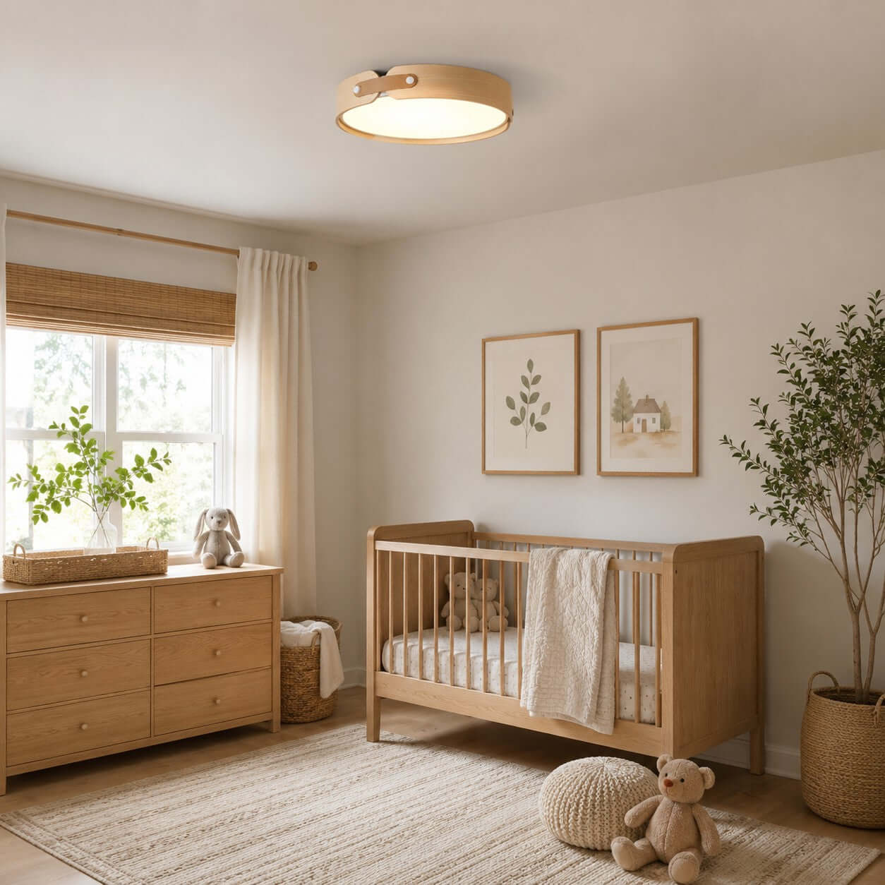 Aiwen Wood Ceiling Light