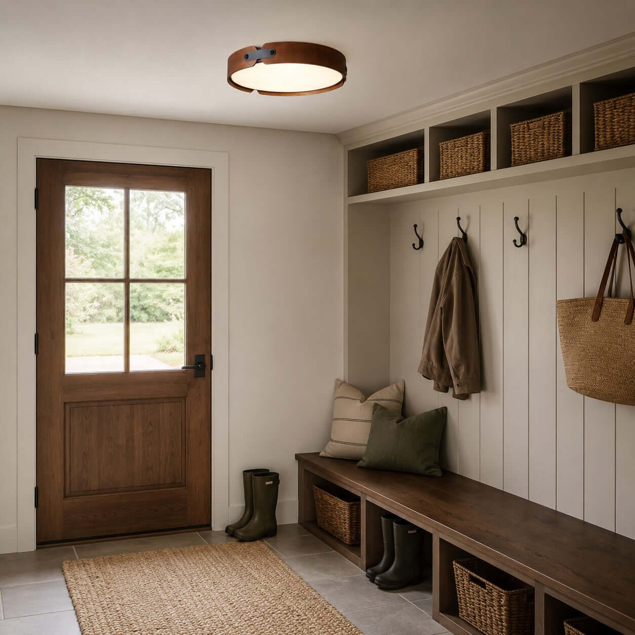 Aiwen Wood Ceiling Light