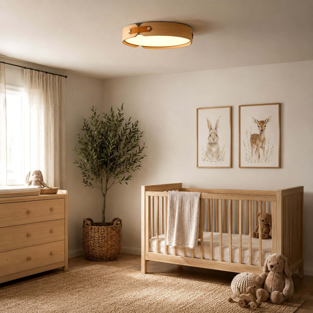 Aiwen Wood Ceiling Light