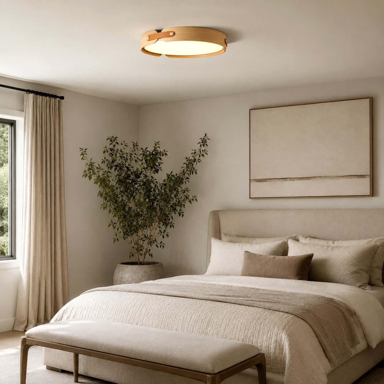 Aiwen Wood Ceiling Light