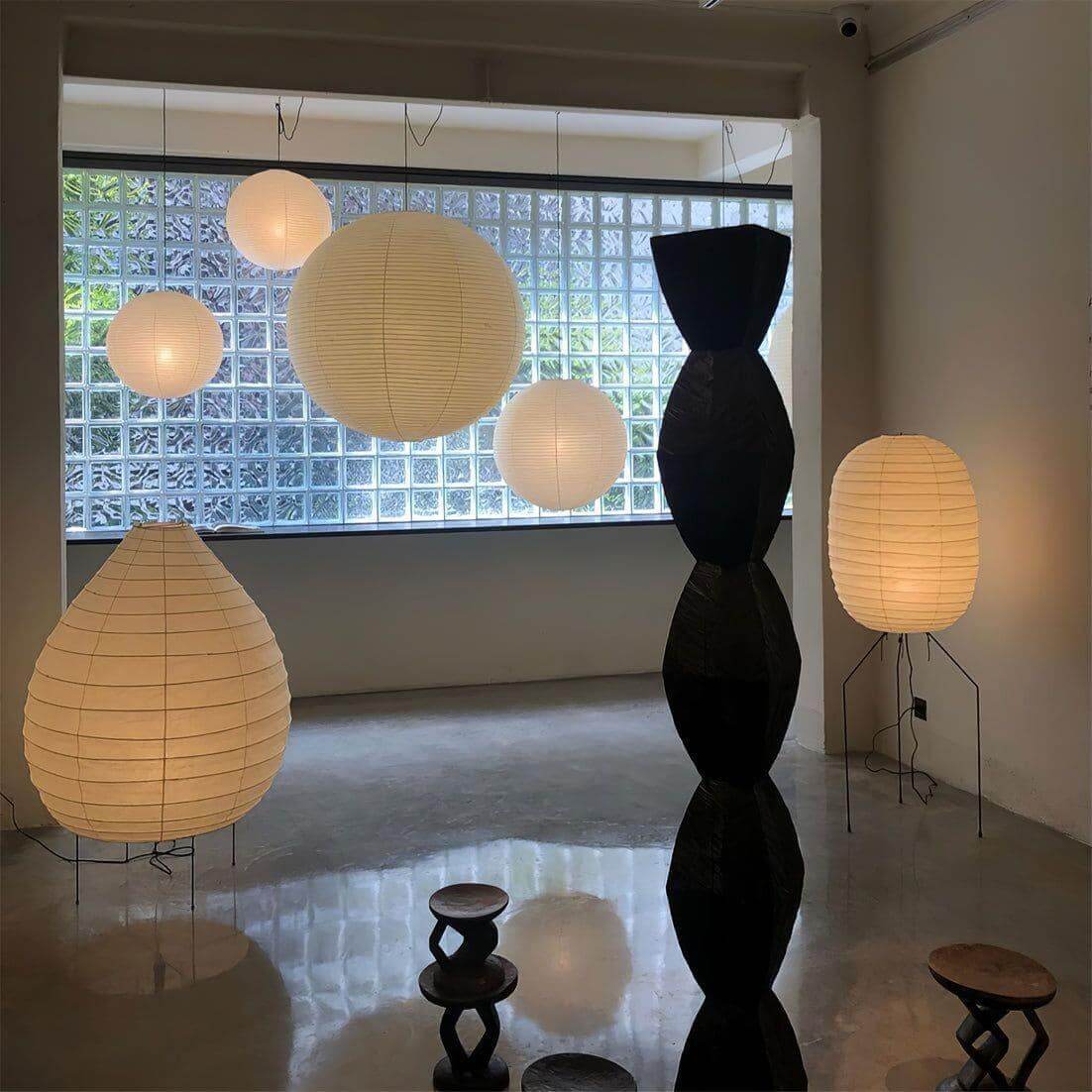 Washi Paper 23N Floor Lamp