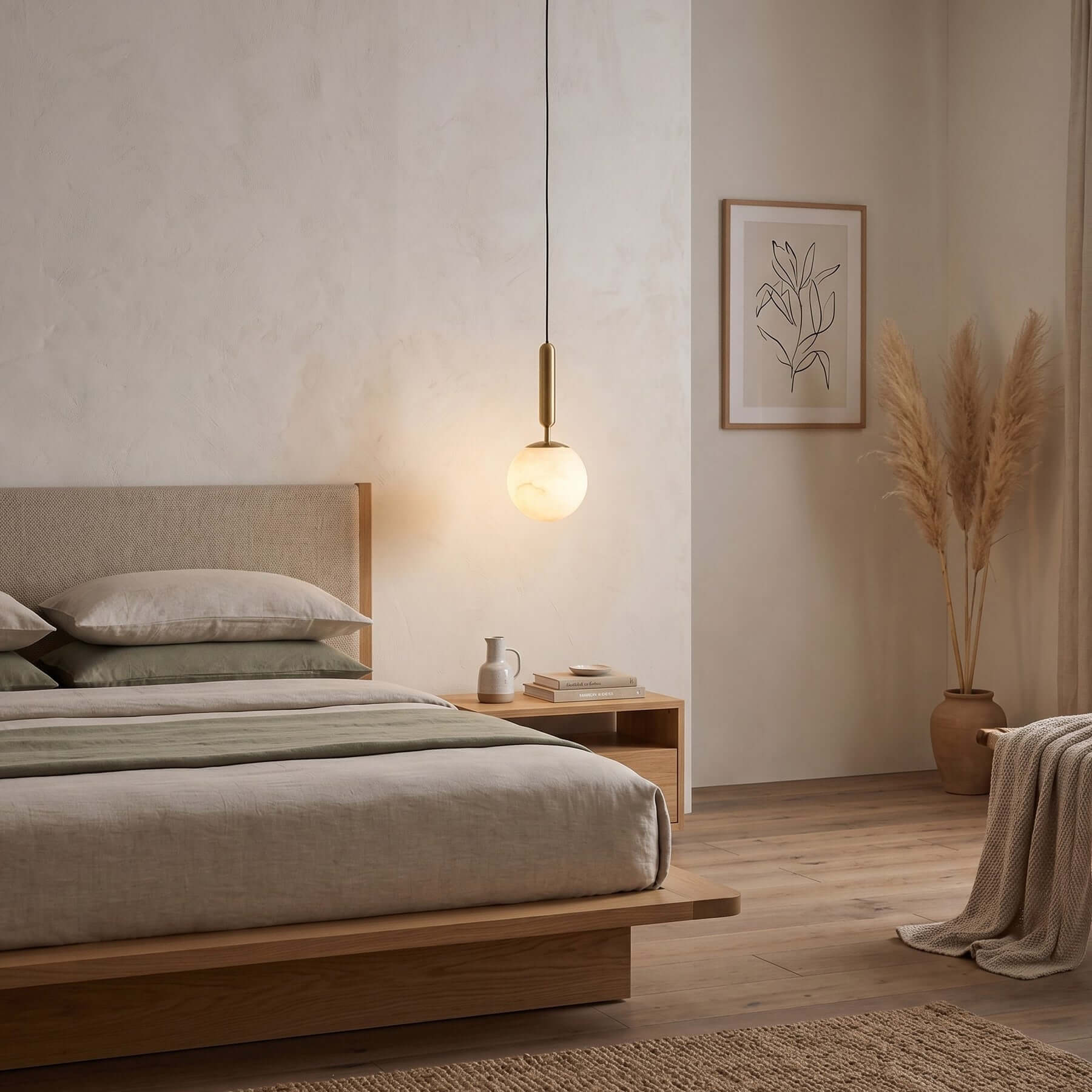 Alabaster Global Pendant Light
