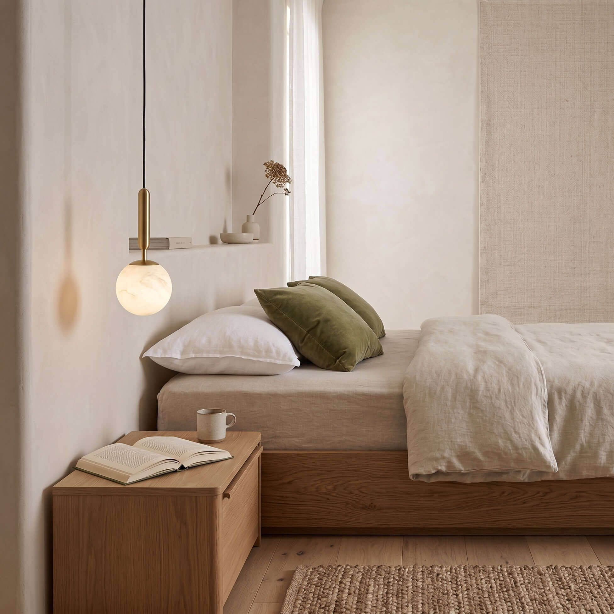 Alabaster Global Pendant Light