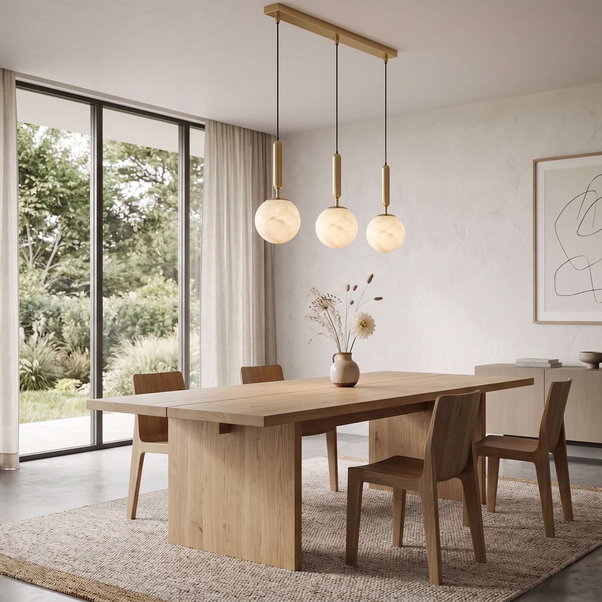 Alabaster Global Pendant Light