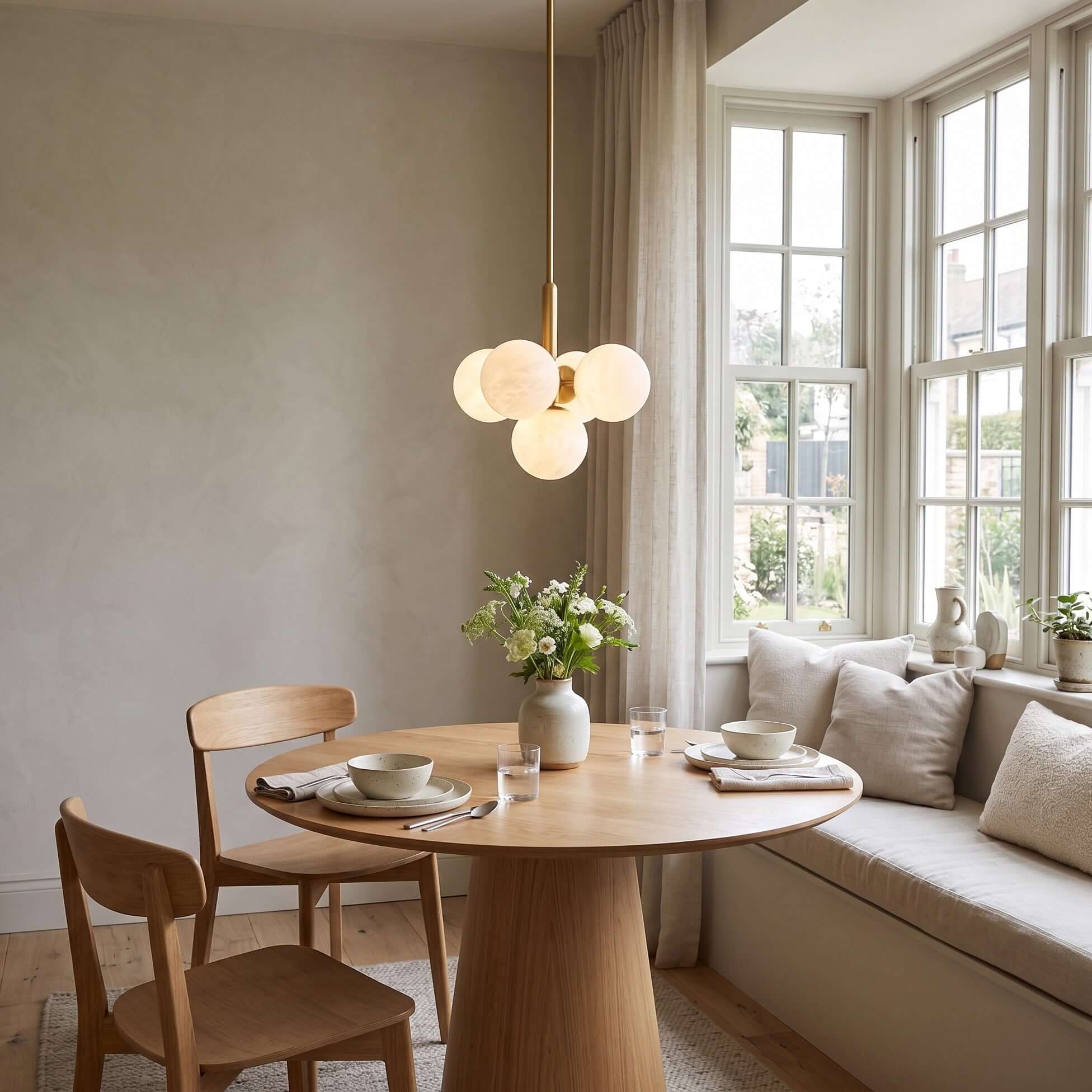 Alabaster Global Pendant Light