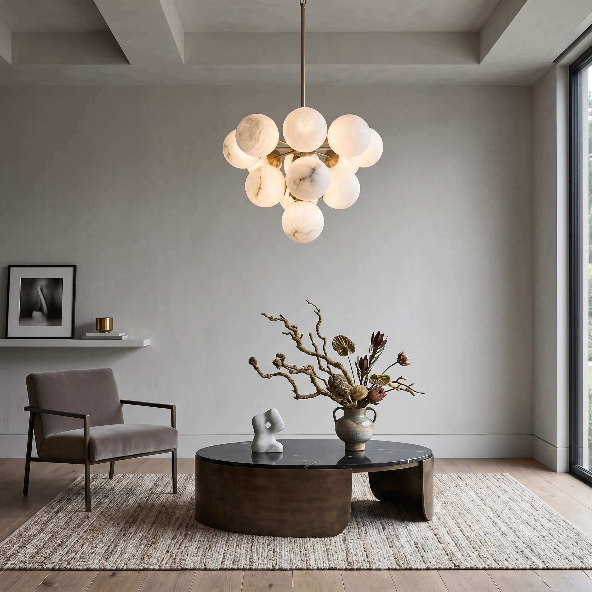 Alabaster Global Pendant Light